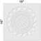 Vedas Mandala Embossing 12 x 12 Stencil | FS028 by Designer Stencils | Mandala & Medallion Stencils |